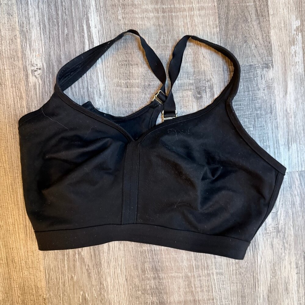 Soma Embraceable full coverage unlined wireless bra, black, 42DDD